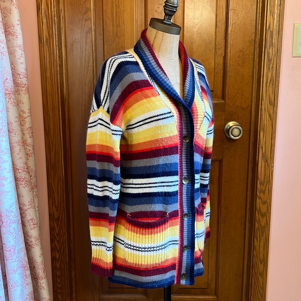 EUC Quiksilver Colorful Striped cardigan Size XS